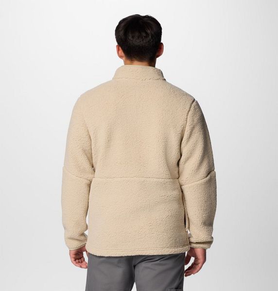 Men Columbia Mountainside™ Heavyweight Fleece Khaki / Dark Grey | US-GATMHY-980