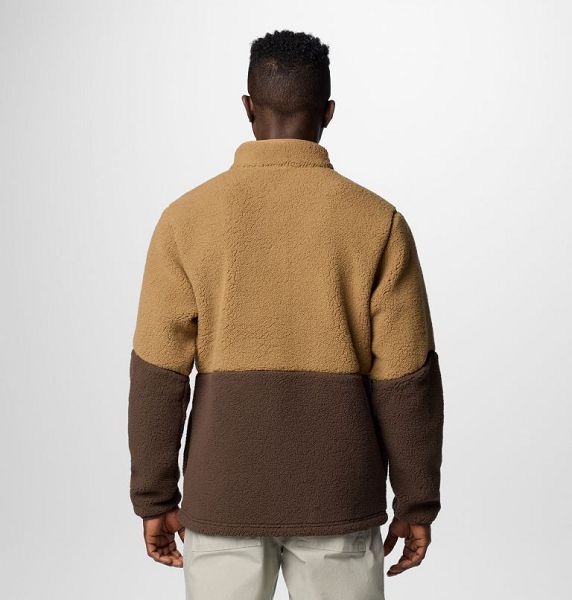 Men Columbia Mountainside™ Heavyweight Fleece Dark Brown / Khaki | US-SHLICO-764