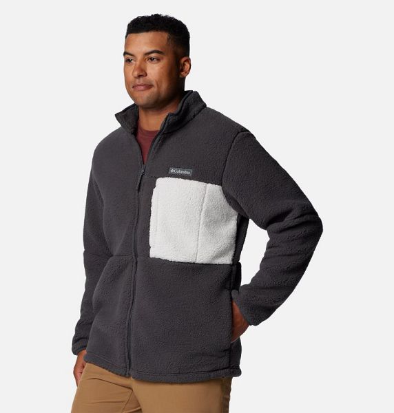 Men Columbia Mountainside™ Heavyweight Fleece Dark Grey | US-QAFJNW-395