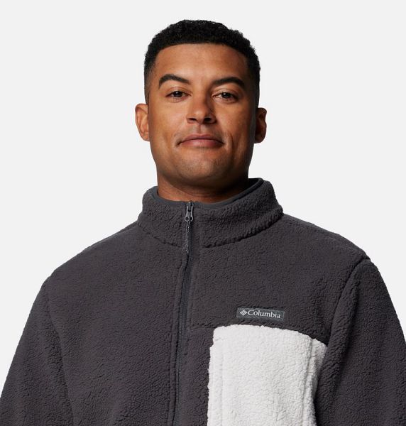 Men Columbia Mountainside™ Heavyweight Fleece Dark Grey | US-QAFJNW-395