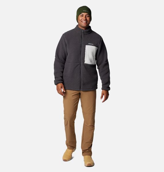 Men Columbia Mountainside™ Heavyweight Fleece Dark Grey | US-QAFJNW-395