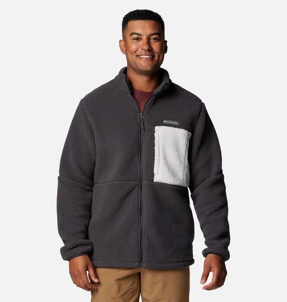 Men Columbia Mountainside™ Heavyweight Fleece Dark Grey | US-QAFJNW-395