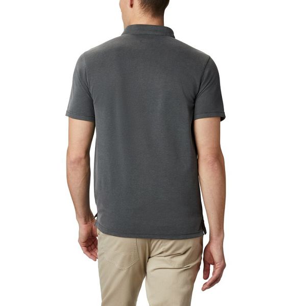 Men Columbia Nelson Point™ Polo Shirts Dark Grey | US-CDLRYB-967