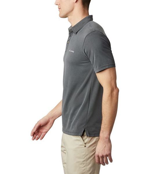 Men Columbia Nelson Point™ Polo Shirts Dark Grey | US-CDLRYB-967