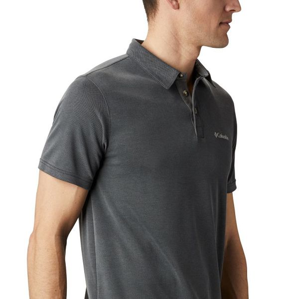 Men Columbia Nelson Point™ Polo Shirts Dark Grey | US-CDLRYB-967