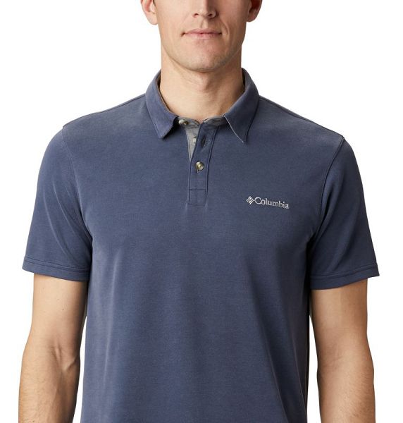 Men Columbia Nelson Point™ Polo Shirts Navy | US-JFCMHB-578