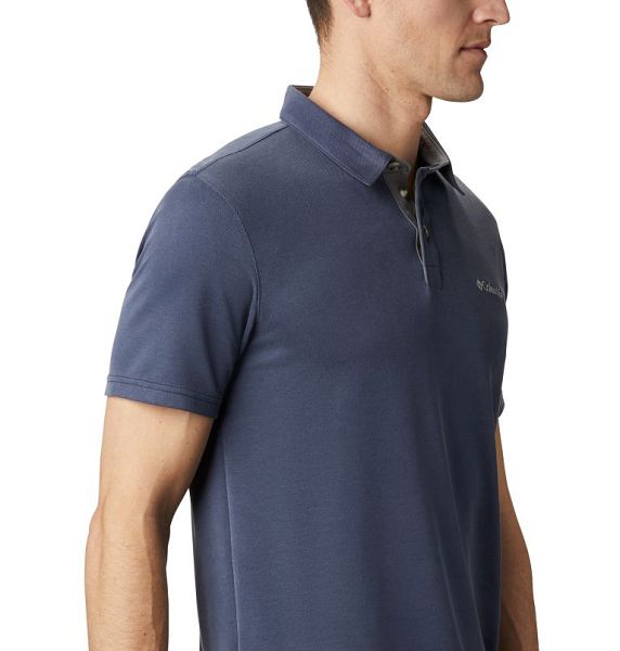 Men Columbia Nelson Point™ Polo Shirts Navy | US-JFCMHB-578