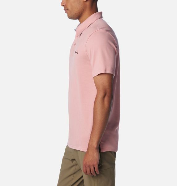 Men Columbia Nelson Point™ Polo Shirts Pink | US-TLYCJN-295