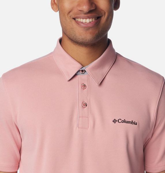 Men Columbia Nelson Point™ Polo Shirts Pink | US-TLYCJN-295