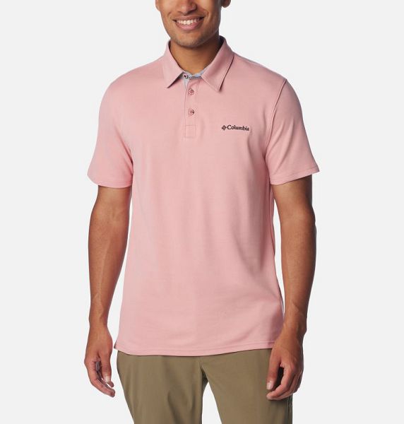 Men Columbia Nelson Point™ Polo Shirts Pink | US-TLYCJN-295