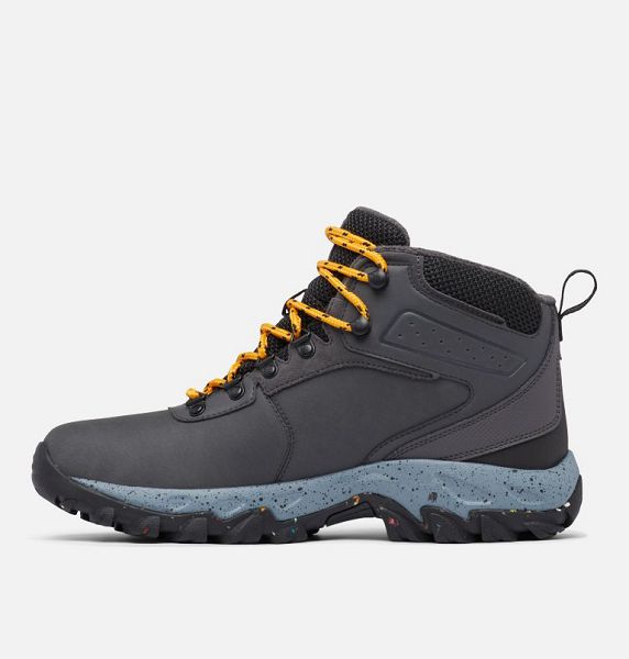 Men Columbia Newton Ridge™ Waterproof Omni-Heat™ II Winter Hiking Boots Dark Grey / Orange | US-NHTUFE-480