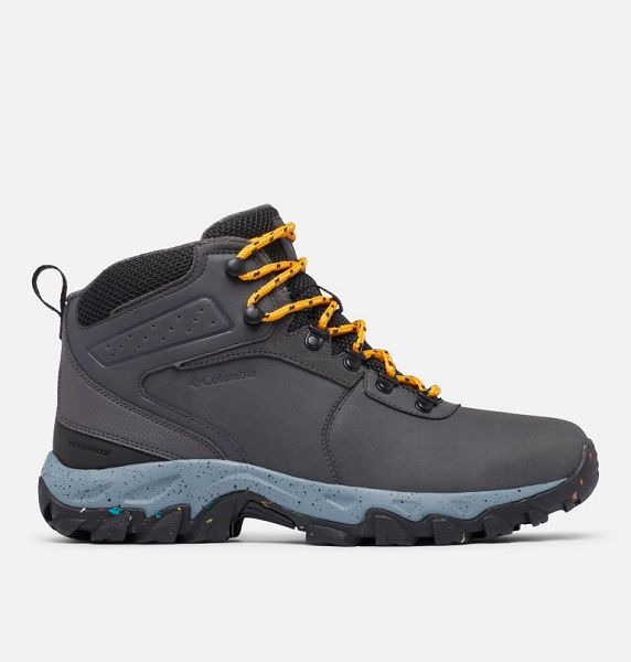 Men Columbia Newton Ridge™ Waterproof Omni-Heat™ II Winter Hiking Boots Dark Grey / Orange | US-NHTUFE-480