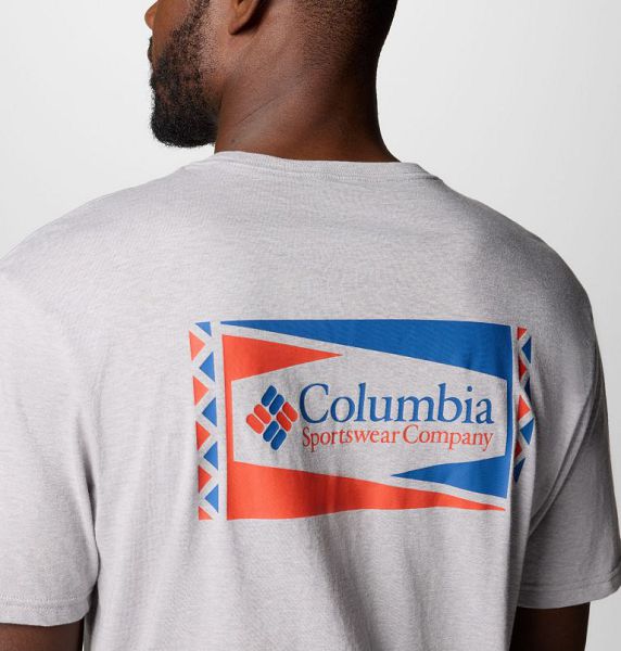 Men Columbia North Cascades™ T-Shirt Grey | US-DXHAIN-412