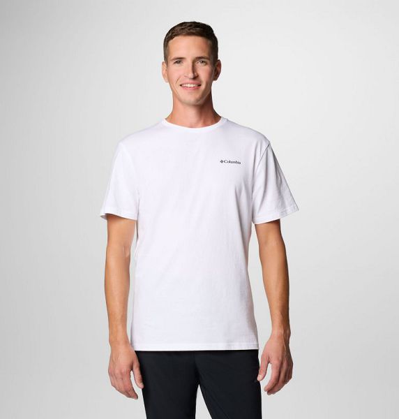 Men Columbia North Cascades™ T-Shirt White | US-CUSIPE-620