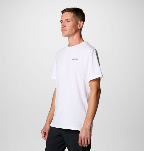 Men Columbia North Cascades™ T-Shirt White | US-CUSIPE-620