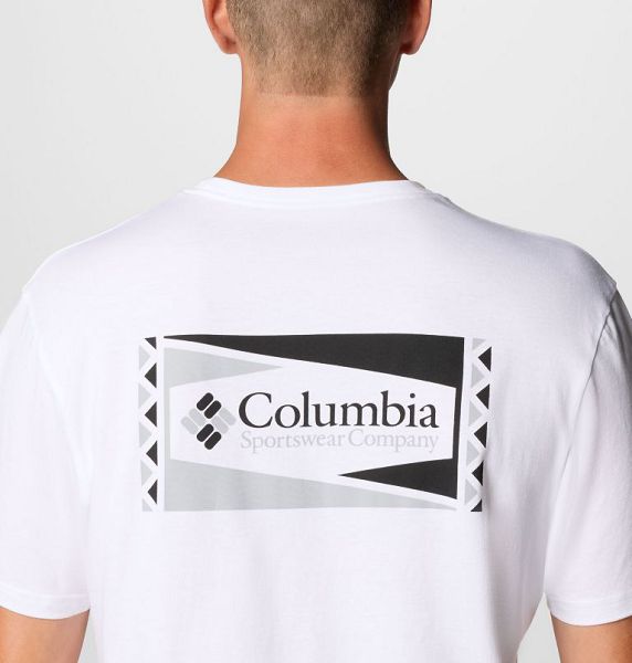 Men Columbia North Cascades™ T-Shirt White | US-CUSIPE-620