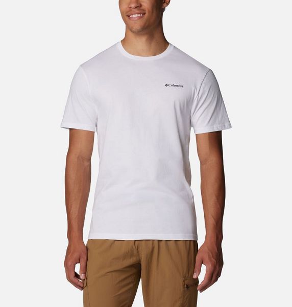 Men Columbia North Cascades™ T-Shirt White | US-ZXVNCQ-561