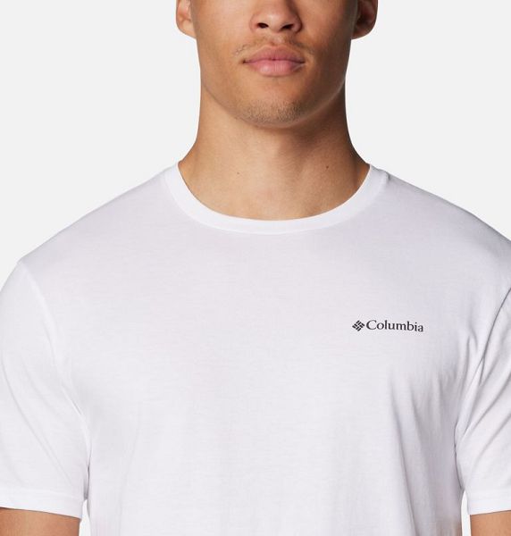 Men Columbia North Cascades™ T-Shirt White | US-ZXVNCQ-561