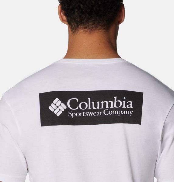 Men Columbia North Cascades™ T-Shirt White | US-ZXVNCQ-561