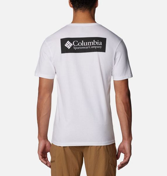 Men Columbia North Cascades™ T-Shirt White | US-ZXVNCQ-561