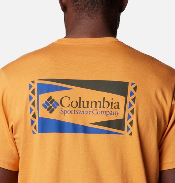 Men Columbia North Cascades™ T-Shirt Yellow | US-UEFRON-647