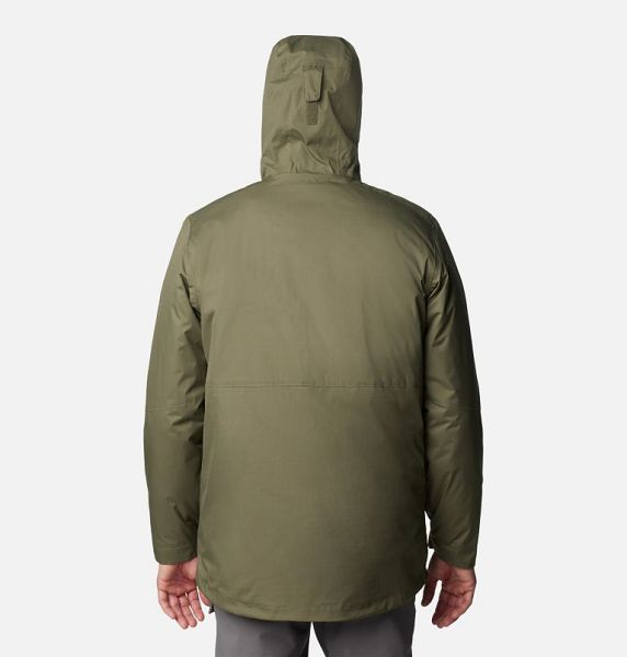 Men Columbia Oak Harbor™ Waterproof Insulated 3 In 1 Jackets Grey / Green | US-QZFMTR-809