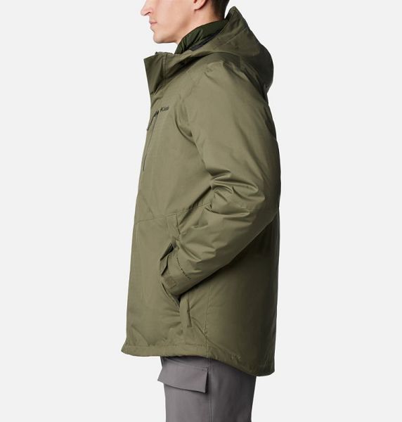 Men Columbia Oak Harbor™ Waterproof Insulated 3 In 1 Jackets Grey / Green | US-QZFMTR-809