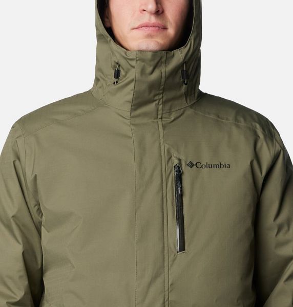 Men Columbia Oak Harbor™ Waterproof Insulated 3 In 1 Jackets Grey / Green | US-QZFMTR-809