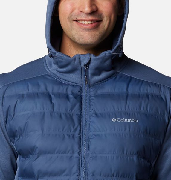 Men Columbia Out-Shield™ II Hybrid Insulated Jackets Dark Blue | US-ZPSNIQ-739