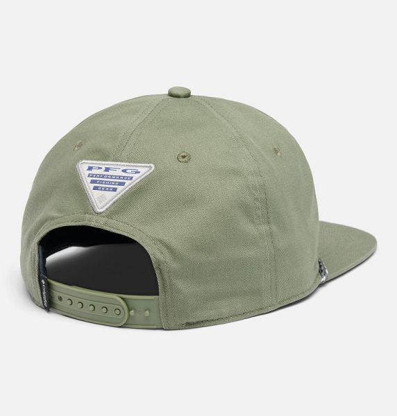 Men Columbia PFG Back Tack™ Snap Back Caps Grey / Green | US-NGKZPS-371