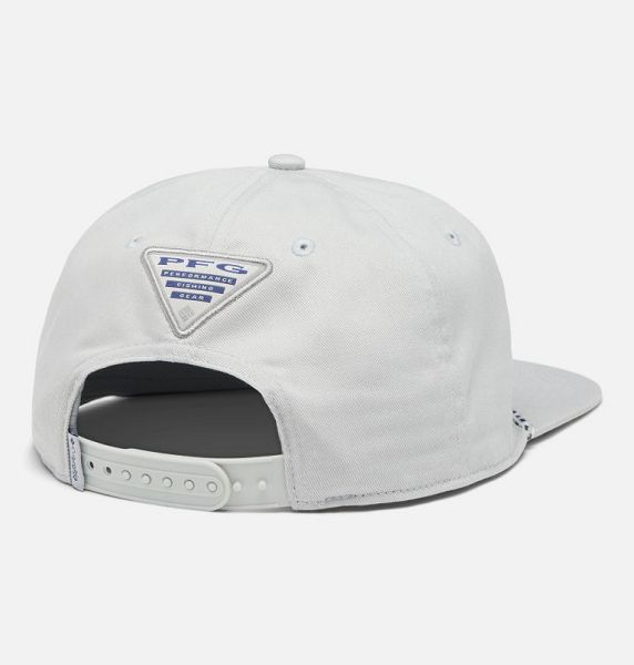 Men Columbia PFG Back Tack™ Snap Back Caps Grey | US-ZHNAPJ-567