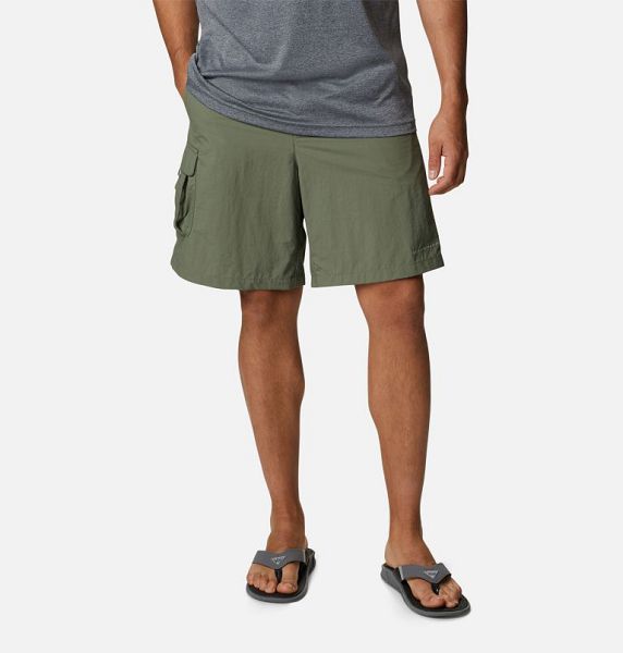 Men Columbia PFG Bahama™ Shorts Grey / Green | US-PKZQGL-215