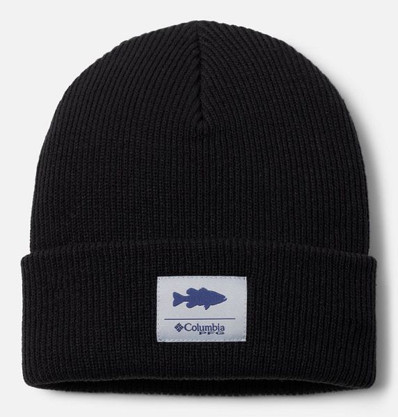 Men Columbia PFG™ Cuffed Beanie Black | US-LUXKCO-108