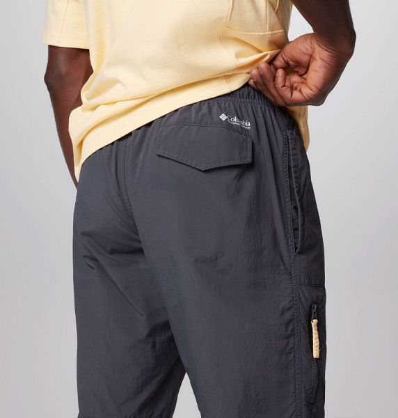 Men Columbia Painted Peak™ Wind Trousers Dark Grey | US-ELGAPZ-740