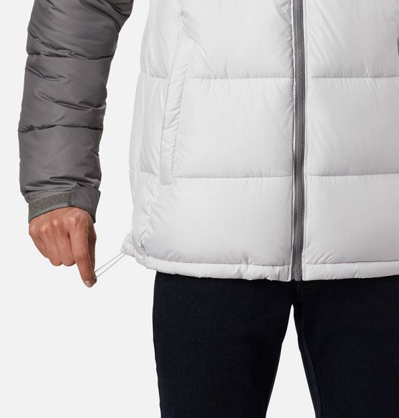 Men Columbia Pike Lake™ Hooded Down Jackets Grey / Grey | US-CXGRFO-732