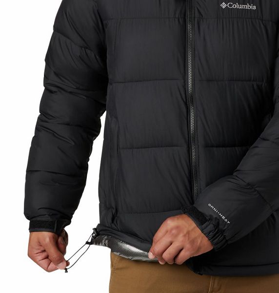 Men Columbia Pike Lake™ Hooded Down Jackets Black | US-QGTDMS-285