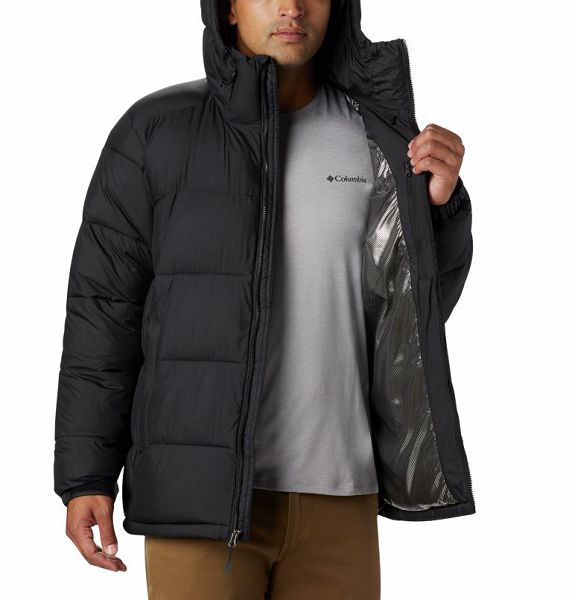 Men Columbia Pike Lake™ Hooded Down Jackets Black | US-QGTDMS-285