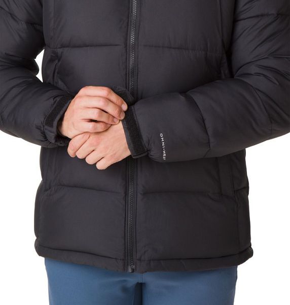 Men Columbia Pike Lake™ Hooded Down Jackets Black | US-QGTDMS-285