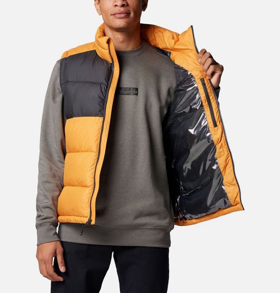 Men Columbia Pike Lake™ II Puffer Vest Dark Grey | US-KNXSAI-083