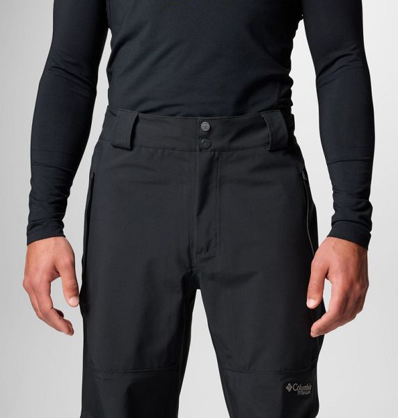 Men Columbia Platinum Peak™ II 3L Waterproof Ski Pants Black | US-RWGEVD-890