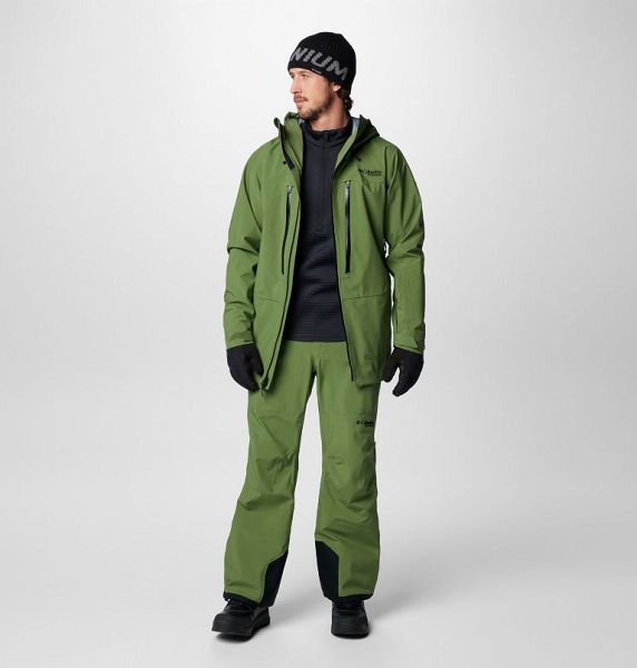 Men Columbia Platinum Peak™ II 3L Waterproof Ski Pants Black | US-IHERUG-920