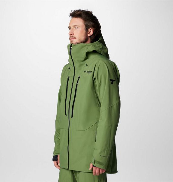 Men Columbia Platinum Peak™ II 3L Waterproof Ski Jackets Green | US-DCSLGF-290