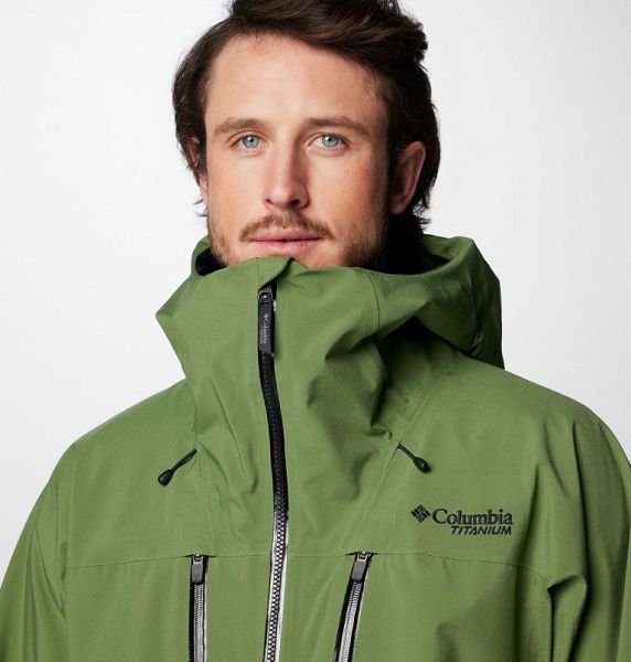 Men Columbia Platinum Peak™ II 3L Waterproof Ski Jackets Green | US-DCSLGF-290