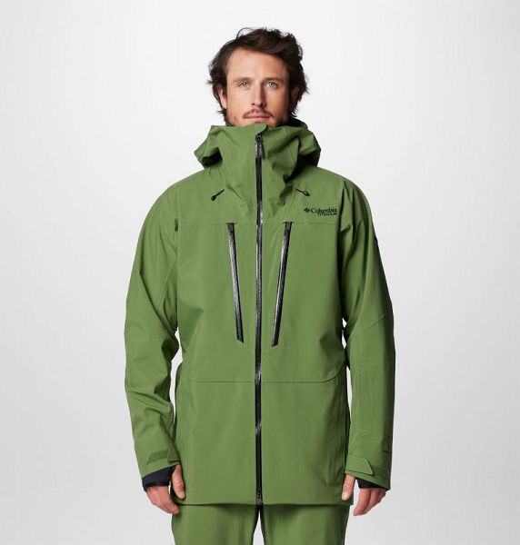 Men Columbia Platinum Peak™ II 3L Waterproof Ski Jackets Green | US-DCSLGF-290