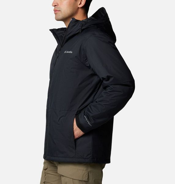 Men Columbia Point Park™ II Waterproof Insulated Jackets Black | US-HMWJUK-270