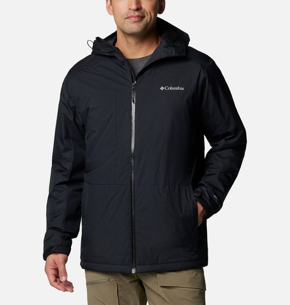 Men Columbia Point Park™ II Waterproof Insulated Jackets Black | US-HMWJUK-270