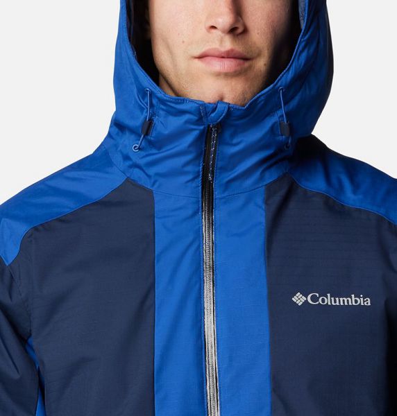 Men Columbia Point Park™ II Waterproof Insulated Jackets Blue / Navy | US-TPXUSB-873