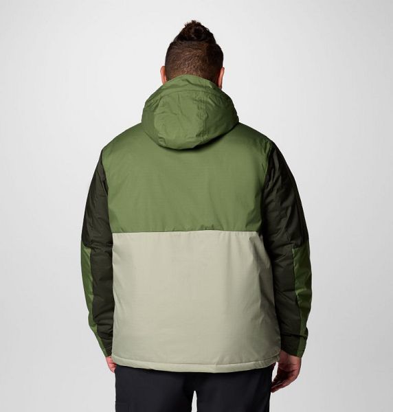 Men Columbia Point Park™ II Waterproof Insulated Jackets Green / Grey | US-HDQTGV-203