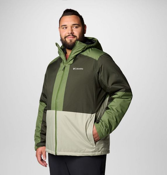 Men Columbia Point Park™ II Waterproof Insulated Jackets Green / Grey | US-HDQTGV-203