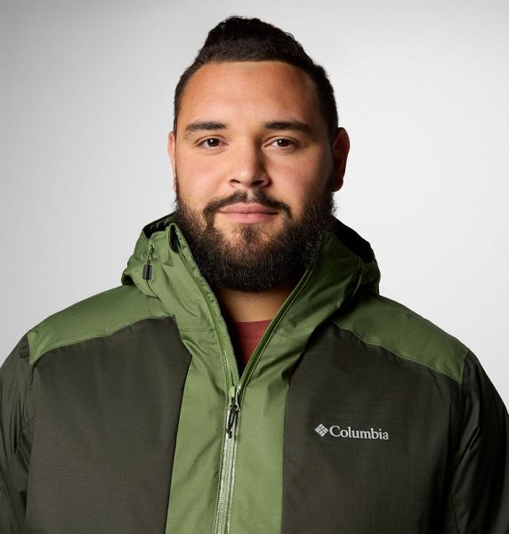 Men Columbia Point Park™ II Waterproof Insulated Jackets Green / Grey | US-HDQTGV-203